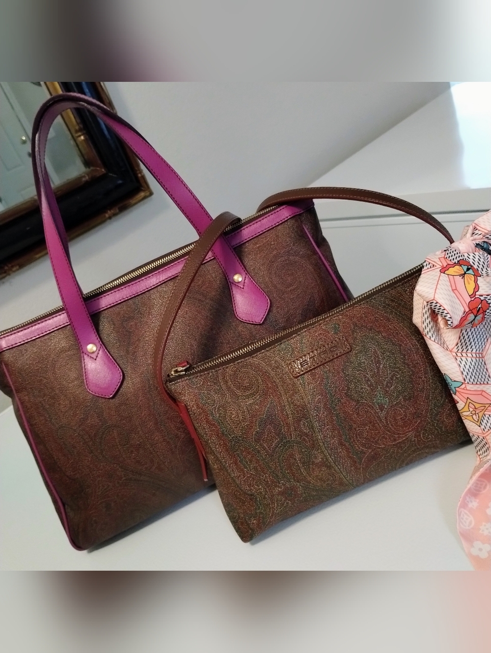Etro Milano Bundle Of Tote And Crossbody Bag - Picture 2 of 16